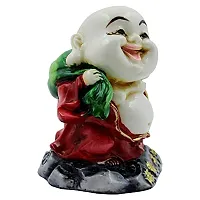 KARIGAARI - Ideas Hand Crafted Poly Resine Laughing Buddha Statue for Home Decoration and Gifting (KK0633)-thumb2