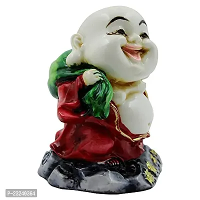 KARIGAARI - Ideas Hand Crafted Poly Resine Laughing Buddha Statue for Home Decoration and Gifting (KK0633)-thumb3