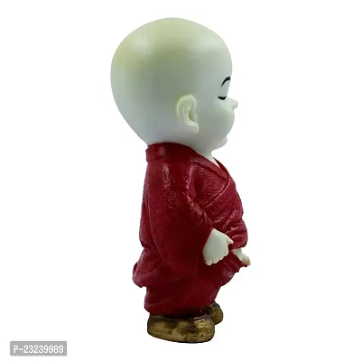 KARIGAARI - Ideas Hand Crafted Standing Maroon Buddhist Mock Idol for Home D?cor-thumb3