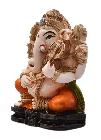 Karigaari India Handcrafted Polyresin Eco Friendly Lord Ganesha Ganpati Idol Figurine | Lord Ganesha Statue for Home Decoration (Multicolor)-thumb2