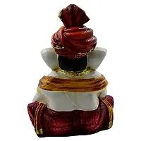 KARIGAARI - Ideas Hand Crafted Poly Resine Lord Ganesha Idol for Showpiece and Gifting (KK0614)-thumb3