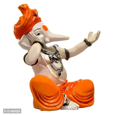 Classic Polyresin Ganesha Figurine, 7X14X7 In, Multicolour, 1 Piece-thumb5