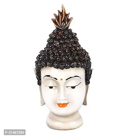 Classic Antique Buddha Head Idol (White)-thumb2