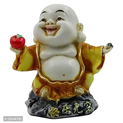 KARIGAARI - Ideas Hand Crafted Poly Resine Laughing Buddha Idol Showpiece for Home Decoration and Gifting (KK0628)-thumb2