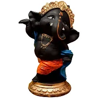 Karigaari India Handcrafted Polyresin Eco Friendly Lord Ganesha Ganpati Idol Figurine | Lord Ganesha Statue for Home Decoration (Multicolor)-thumb3