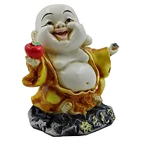 KARIGAARI - Ideas Hand Crafted Poly Resine Laughing Buddha Idol Showpiece for Home Decoration and Gifting (KK0628)-thumb2