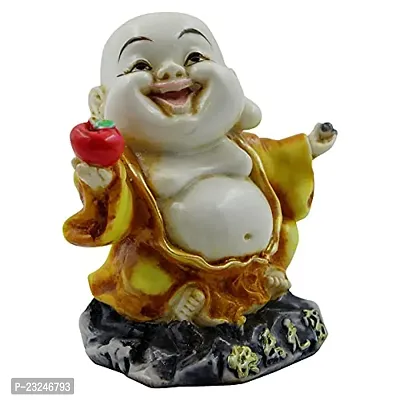 KARIGAARI - Ideas Hand Crafted Poly Resine Laughing Buddha Idol Showpiece for Home Decoration and Gifting (KK0628)-thumb3