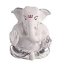 Classic Silver Resin Appu Ganesha Showpiece (Multicolor)-thumb1