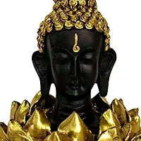 Classic Buddha Idol On Lotus Showpiece-thumb3