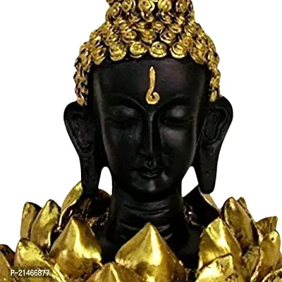 Classic Buddha Idol On Lotus Showpiece-thumb4