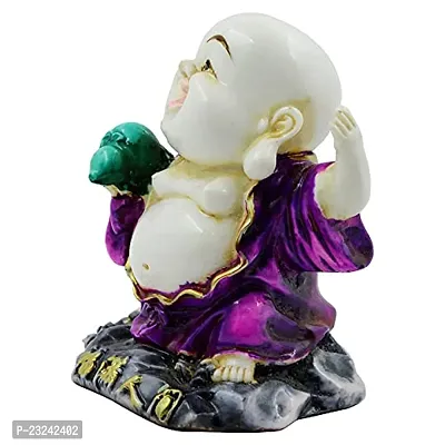 KARIGAARI - Ideas Hand Crafted Poly Resine Laughing Buddha Idol Showpiece for Home Decoration and Gifting (KK0634)-thumb5