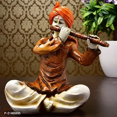 Classic- Ideas Hand Crafted Polyresin Copper Eco Friendly Rajasthani Idol Figurine-thumb0