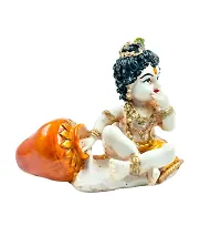 Karigaari India Polyresine Bal Krishna Showpiece for Car Dashboard I Bal Kishan Showpiece Murti for Home D?cor (Size : 5 x 2 in)-thumb1