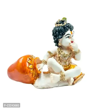 Karigaari India Polyresine Bal Krishna Showpiece for Car Dashboard I Bal Kishan Showpiece Murti for Home D?cor (Size : 5 x 2 in)-thumb2