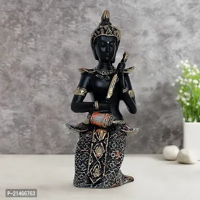 Classic Ideas Hand Crafted Polyresin Krishna Playing Violin Showpiece Home Deacute;cor/Living Room/Bedroom/Office Deacute;cor/Car Dashboard,Black-thumb2