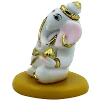 KARIGAARI - Ideas Hand Crafted White Lord Ganesh for Home d?cor-thumb3