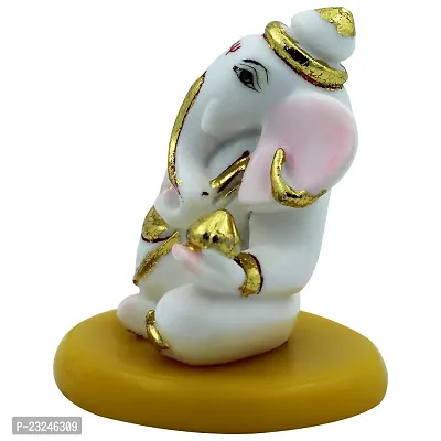 KARIGAARI - Ideas Hand Crafted White Lord Ganesh for Home d?cor-thumb4