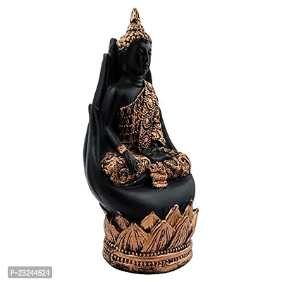 KARIGAARI - Ideas Hand Crafted Poly Resine Lord Buddha Palm Statue (KK0579)-thumb3