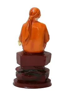 Krishnagallery1 Antique Sai Baba Statue For Pooja Room Home Temple Idol Car Dashboard 4 Inch(Resin)-thumb3