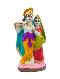 Karigaari India Polyresine Radha  Krishna Showpiece for Car Dashboard I Radha  Kishan Showpiece for Home D?cor (Size : 4 x 2 in)-thumb2