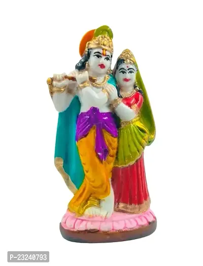 Karigaari India Polyresine Radha  Krishna Showpiece for Car Dashboard I Radha  Kishan Showpiece for Home D?cor (Size : 4 x 2 in)-thumb3