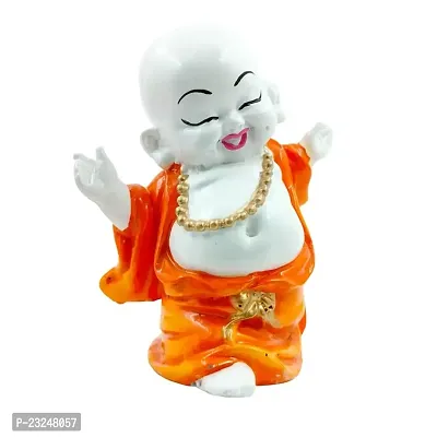 Karigaari India Polyresine Polyresin Dancing Buddha Idol Statue Showpiece for HomeDecor Decoration Gift Gifting Items-thumb2