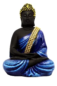 Classic Handcrafted Resine Meditating Buddha Monk Idol Sculpture | Buddha Idols For Home Decor-thumb1