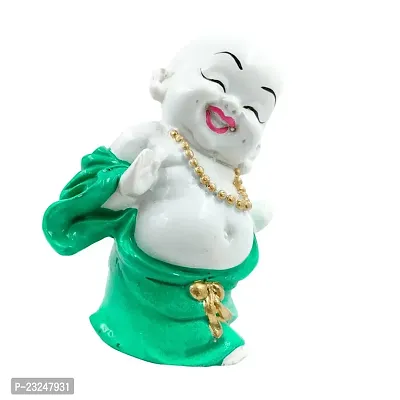 Karigaari India Polyresine Polyresin Dancing Buddha Idol Statue Showpiece for HomeDecor Decoration Gift Gifting Items-thumb3