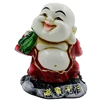 KARIGAARI - Ideas Hand Crafted Poly Resine Laughing Buddha Statue for Home Decoration and Gifting (KK0633)-thumb1