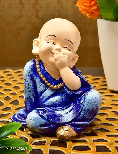 Karigaari India Buddha Showpiece in a Happy Smiling Posture I Buddha Idol for Home D?cor I Buddha Showpieces I Best Tiny Buddha Idols