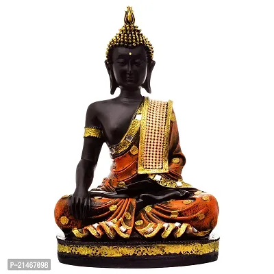 Classic Handcrafted Resine Meditating Buddha Showpiece | Buddha Idols For Home Decor-thumb2