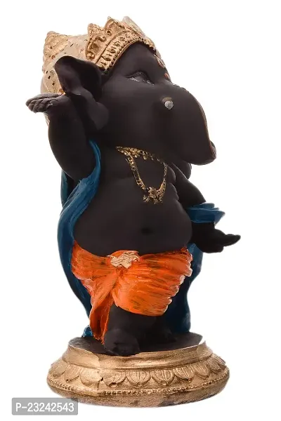 Karigaari India Handcrafted Polyresin Eco Friendly Lord Ganesha Ganpati Idol Figurine | Lord Ganesha Statue for Home Decoration (Multicolor)-thumb3