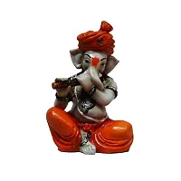 Classic ClassicPolyresine Multicolor Ganesha Playing Basuri-thumb2