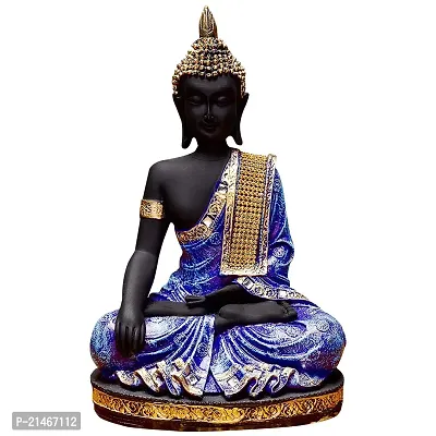 Classic Handcrafted Resine Meditating Buddha Showpiece | Buddha Idols For Home Decor-thumb3