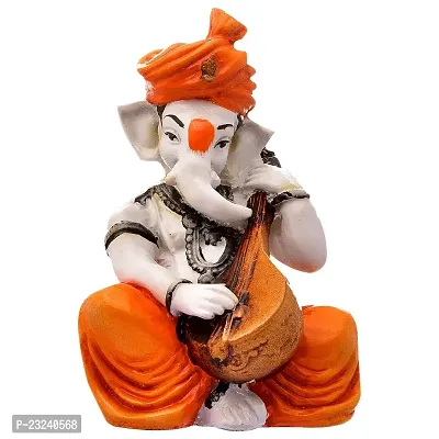 Karigaari India Multicolor Ganesha Playing Veena Showpiece-thumb3