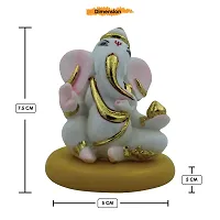 KARIGAARI - Ideas Hand Crafted White Lord Ganesh for Home d?cor-thumb4