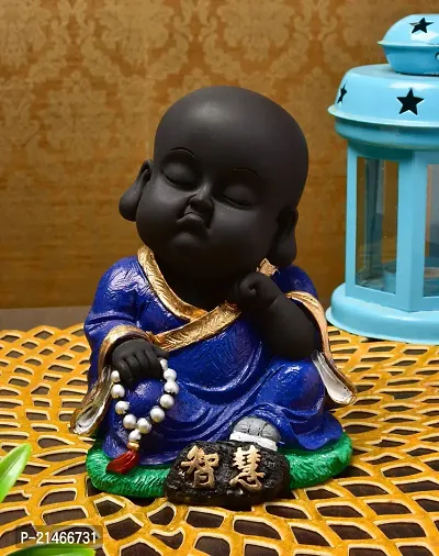 Classic Handcrafted Resine Little Thinking Resting Buddha Showpiece | Buddha Idols For Home Deacute;cor-thumb0