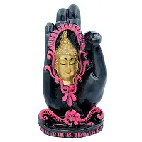 KARIGAARI - Ideas Hand Crafted Indian Lord Buddha Hand Palm Murti Idol for Home Showpiece-thumb1