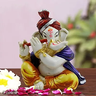 KARIGAARI - Ideas Hand Crafted Poly Resine Lord Ganesha Statue for Home Decor (KK0601)