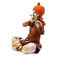 Classic- Ideas Hand Crafted Polyresin Copper Eco Friendly Rajasthani Idol Figurine-thumb1