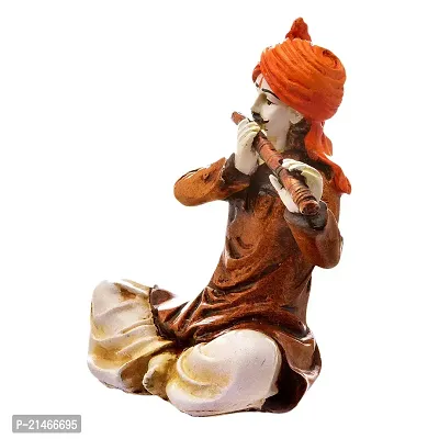 Classic- Ideas Hand Crafted Polyresin Copper Eco Friendly Rajasthani Idol Figurine-thumb2