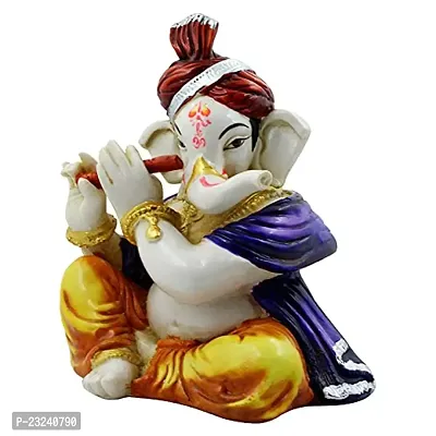 KARIGAARI - Ideas Hand Crafted Poly Resine Lord Ganesha Statue for Home Decor (KK0601)-thumb5