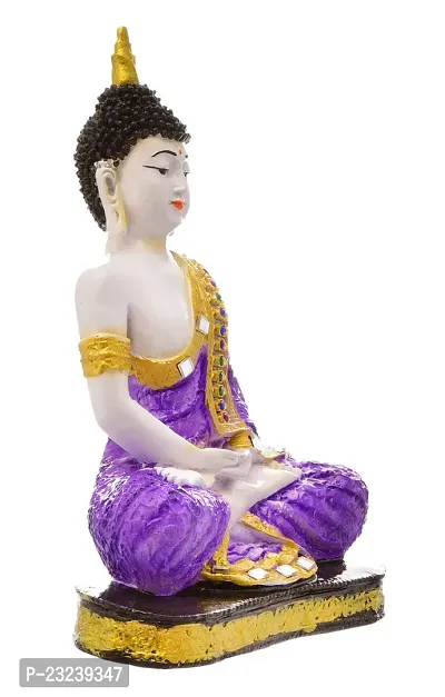 Karigaari India Handcrafted Resine Meditating Buddha Showpiece | Buddha Idols for Home Decor-thumb3