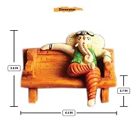 Classic Multicolor Polyresine Ganesha Card Holder and Figurine-thumb3