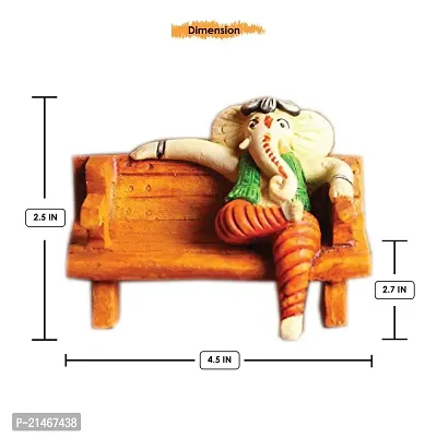 Classic Multicolor Polyresine Ganesha Card Holder and Figurine-thumb4