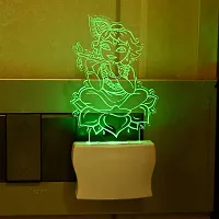 Afast 3D Illusion Krishna Blissful in Flute LED Plug  Play Wall Lamp_LED12-thumb1