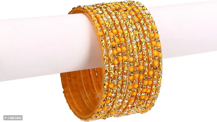 Elegant Multicoloured Glass Crystal Bangles/ Bracelets For Women-thumb2