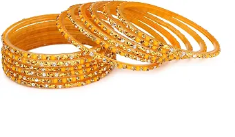 Elegant Multicoloured Glass Crystal Bangles/ Bracelets For Women-thumb2