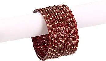 Elegant Multicoloured Glass Crystal Bangles/ Bracelets For Women-thumb3