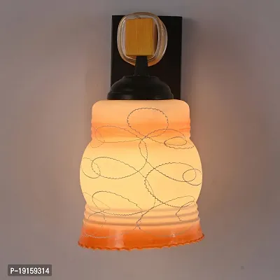 Modern Design Colorful Wood Wall Lamp/ Light With Hand Decorated Glass shade (Set Of 4) - YA67-thumb4